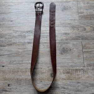Vintage Top Grain Leather Belt Brown Classic Mens Size 40 Rustic Heavy Duty